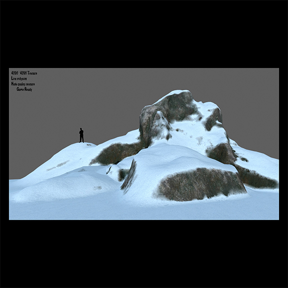 snow rocks - 3Docean 21588649
