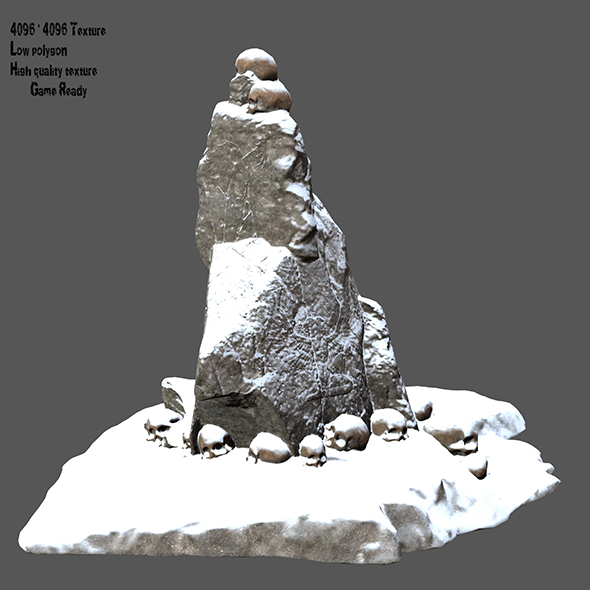 snow rocks - 3Docean 21588872