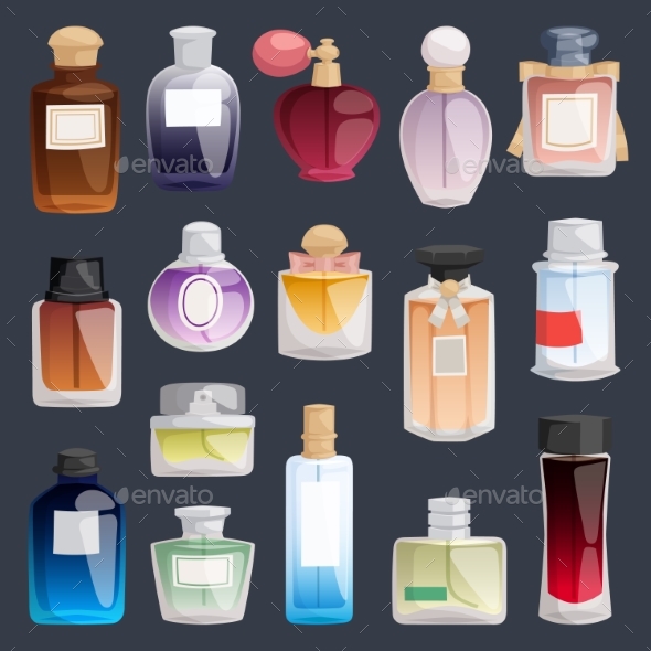 Vector Perfume Fashion Container Bottle Pack - Miscellaneous Vectors