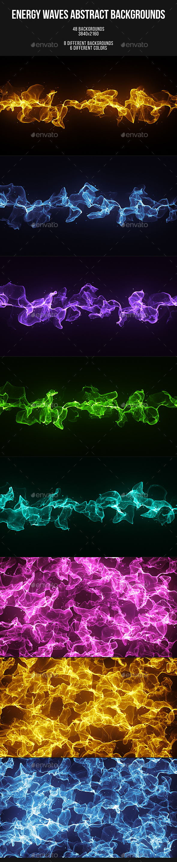 Energy Waves Abstract Backgrounds - Abstract Backgrounds