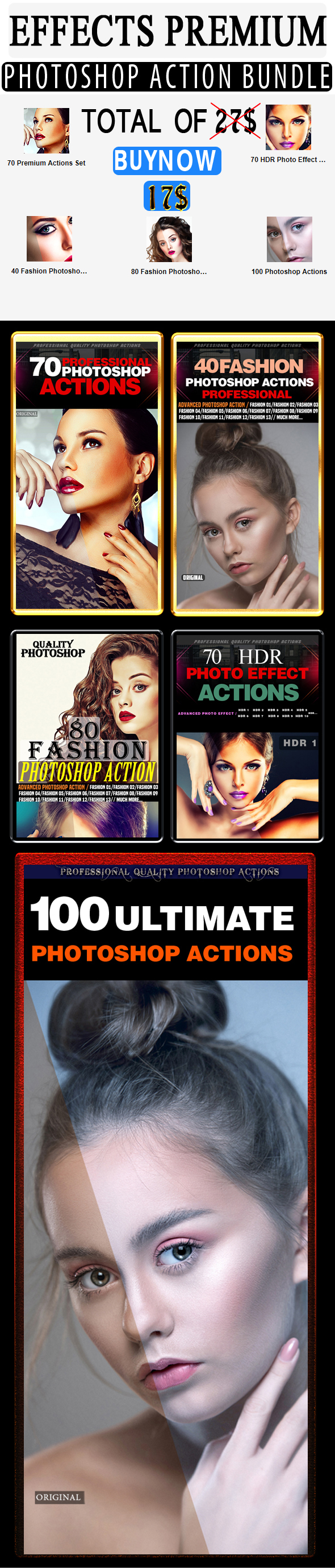 Effects Photoshop Action Bundle - Photo Effects Actions