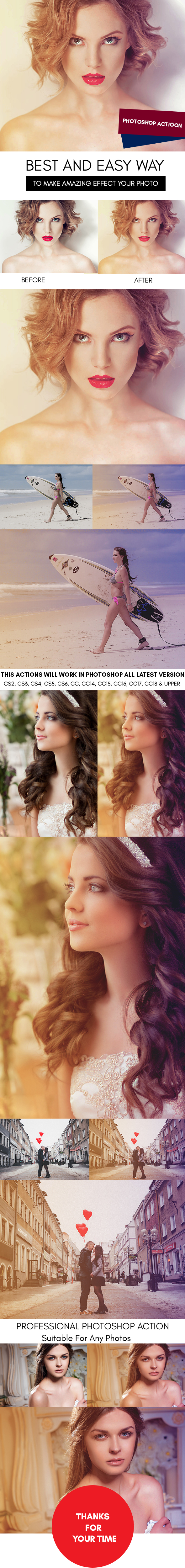 Light Toning :: Photoshop Action - Photo Effects Actions