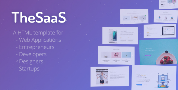 TheSaaS - Responsive Bootstrap SaaS, Startup & WebApp Template - Software Technology