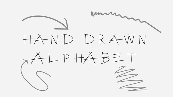 Hand Drawn Alphabet - VideoHive 21571625