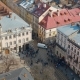 Aerial View Over the Streets of Lviv - VideoHive Item for Sale