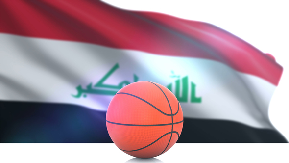 Basketball with Iraq Flag, Motion Graphics | VideoHive