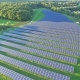Aerial Shot of Solar Power Plant with Beautiful Lake  - VideoHive Item for Sale