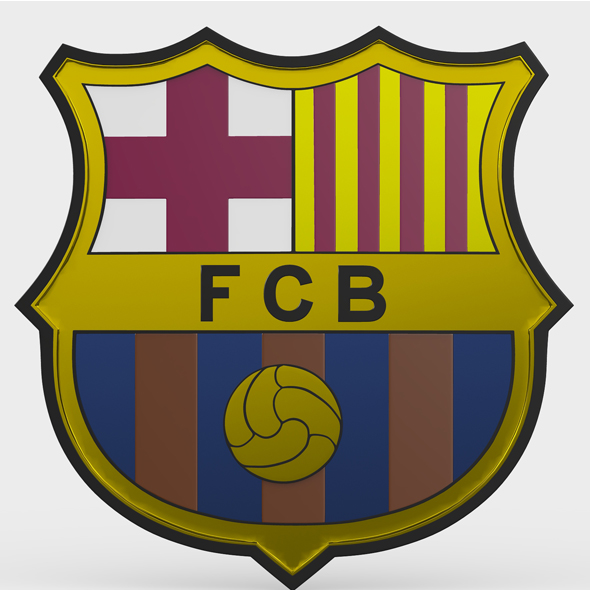 barcelona logo - 3Docean 21590385