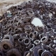 Aerial View Old Rubber, Tyres, in Recycling Factory - VideoHive Item for Sale