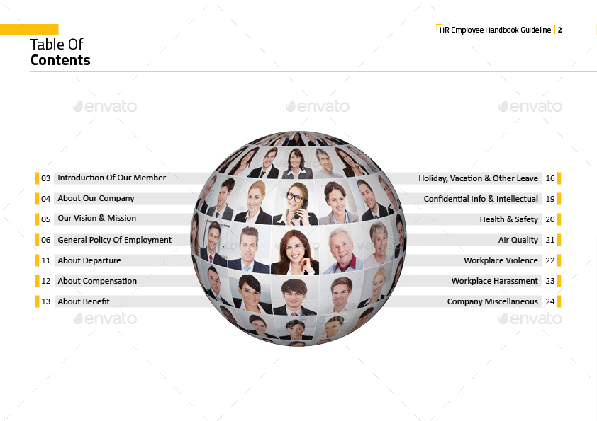 HR - Employee Handbook Guideline Template
