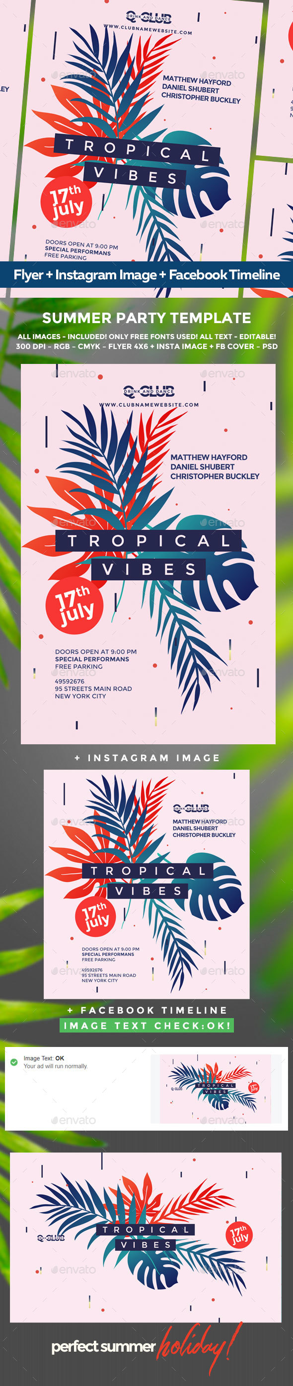 Summer Flyer - Clubs & Parties Events