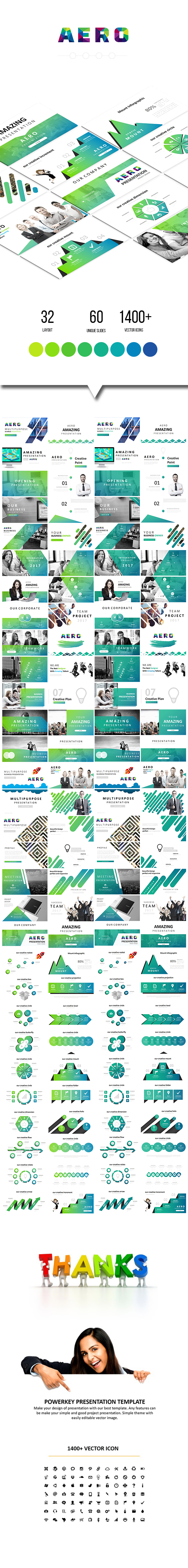 Aero - Multipurpose Keynote Template - Keynote Templates Presentation Templates