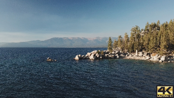 Lake Tahoe Rocks Fly Over