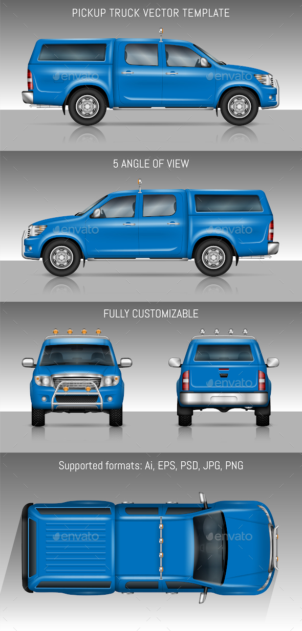 Blue Truck - Man-made Objects Objects