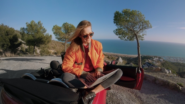 Traveling in Convertible Car for Life