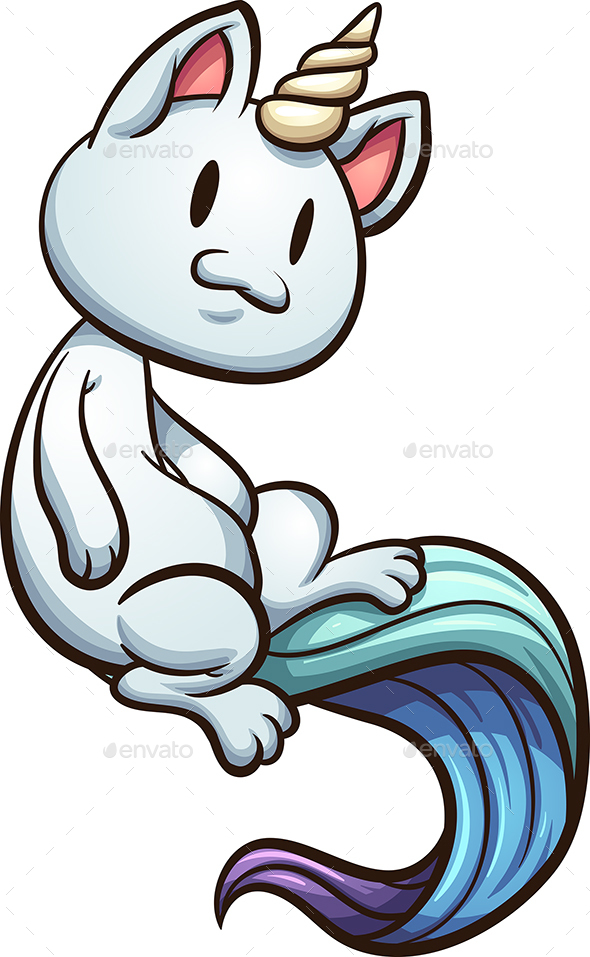 Cartoon Caticorn - Animals Characters