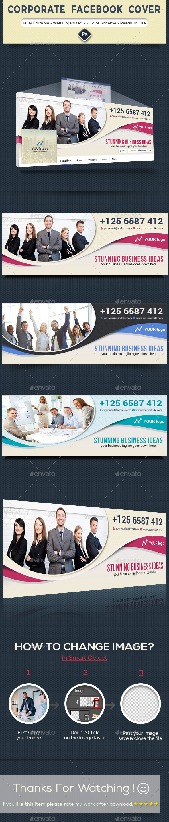 Corporate Facebook Cover - Facebook Timeline Covers Social Media