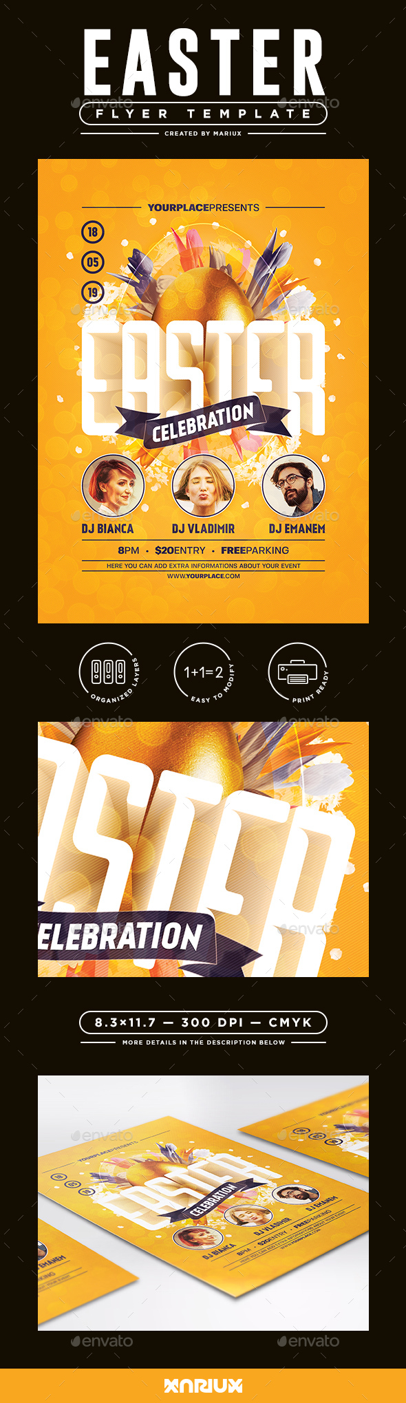 Easter Flyer/Poster Template - Events Flyers
