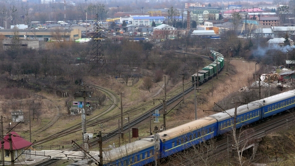 Railway Train Wagon Railroad