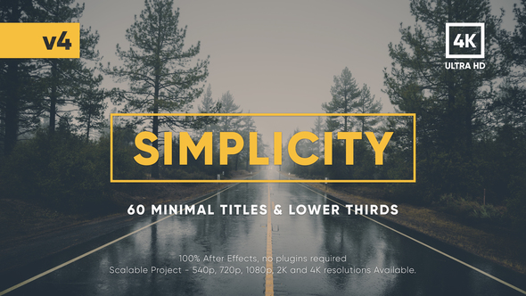 Simplicity Title Pack - VideoHive 17957957