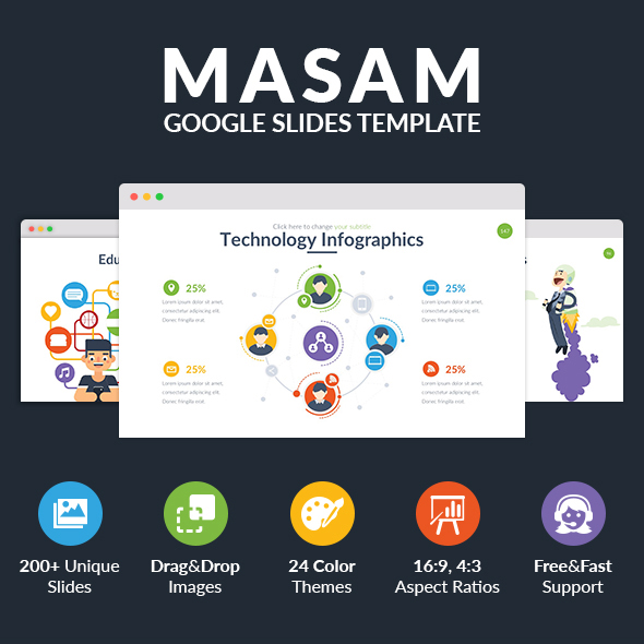 Masam - Multipurpose Google Slides Template - Google Slides Presentation Templates