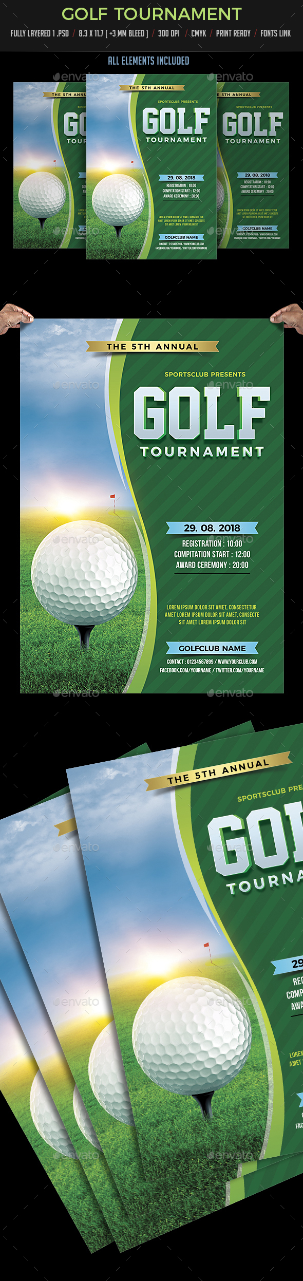 Golf Flyer - Sports Events
