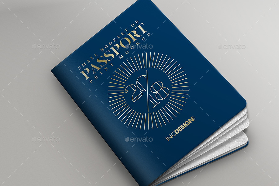 Passport Booklet Photo Realistic Mock Up, Graphics GraphicRiver