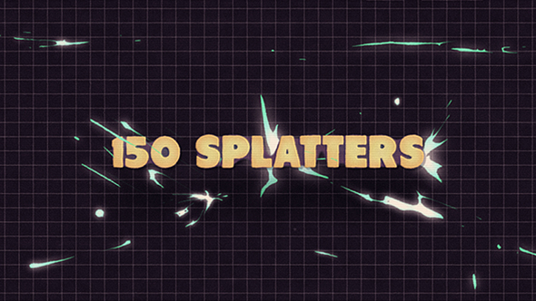 150 Splatter Animations - VideoHive 10321894