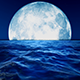Big Moon Slow Motion Sea Big Moon Slow Motion Sea - VideoHive Item for Sale