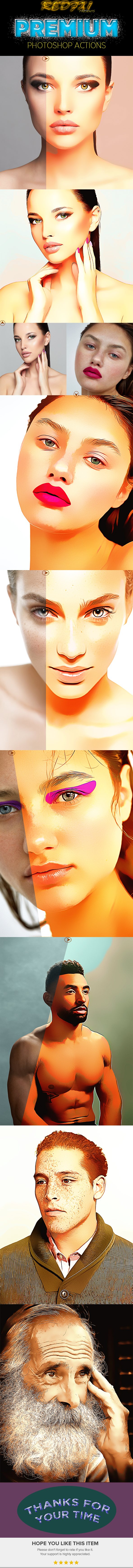 Painting Semi Carton Ps Action - Photo Effects Actions