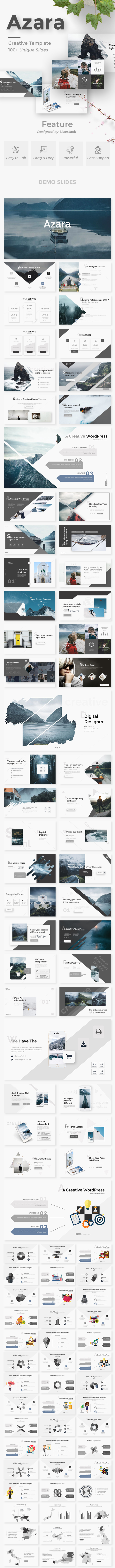 Azara Creaative Keynote Template - Creative Keynote Templates