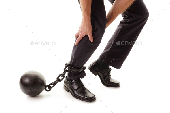 Ball and chain - Stock Photo - Images