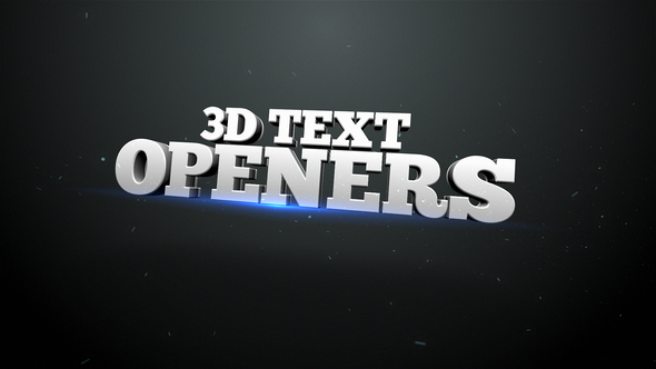 3D Text Openers - VideoHive 12437206