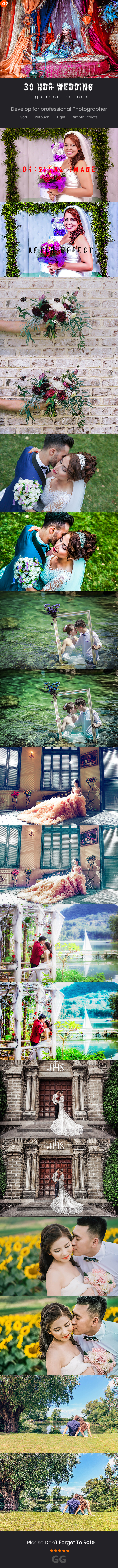 30 HDR Wedding Lightroom Preset - Wedding Lightroom Presets