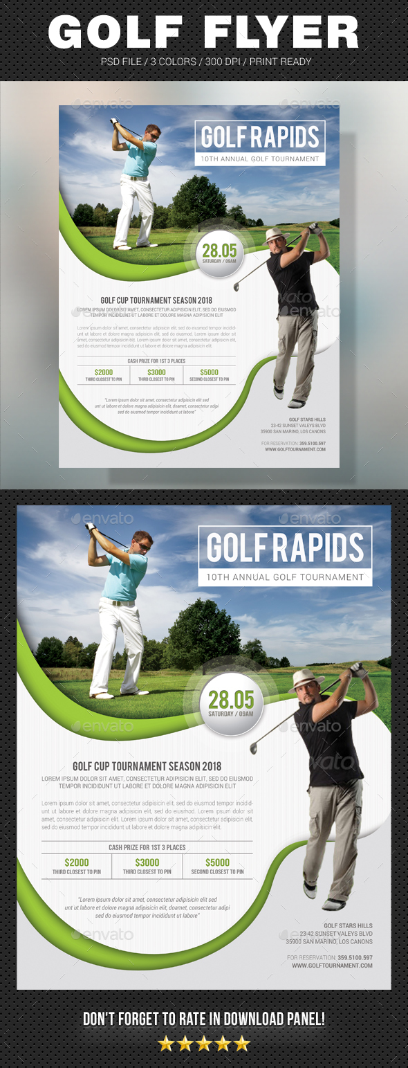 Golf Flyer - Sports Events