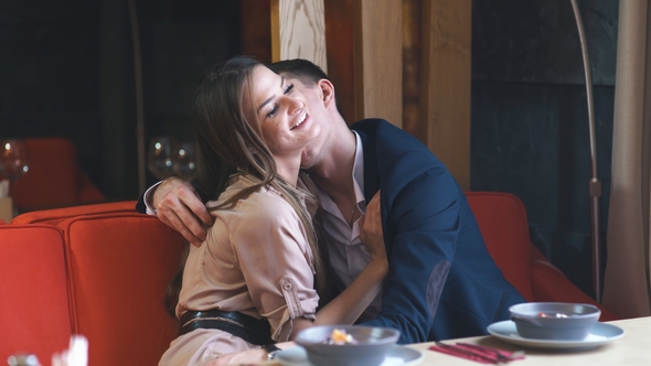 Handsome Couple Kissing alt