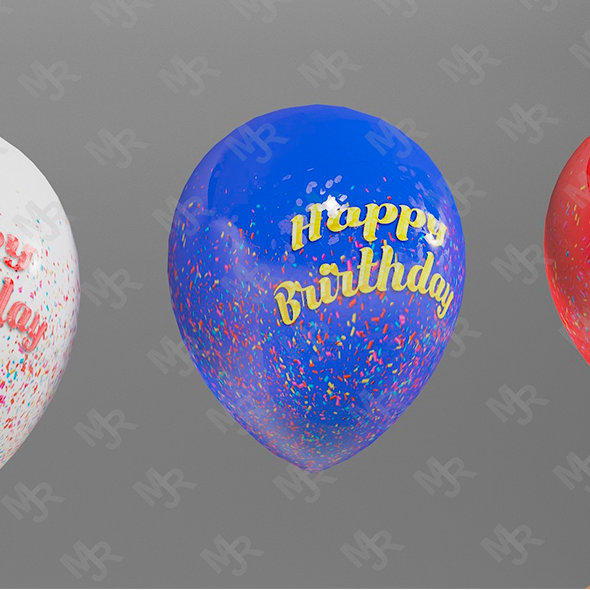 Balloons 3D Pack - 3Docean 21601405