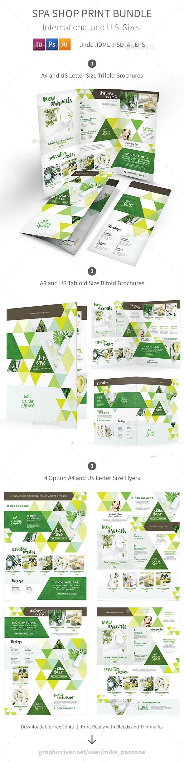 Spa Shop Print Bundle - Informational Brochures