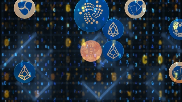 Futuristic Digital Background Binary Computer Code Motion Tech Concept alt