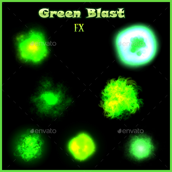 Green Blast FX - Sprites Game Assets