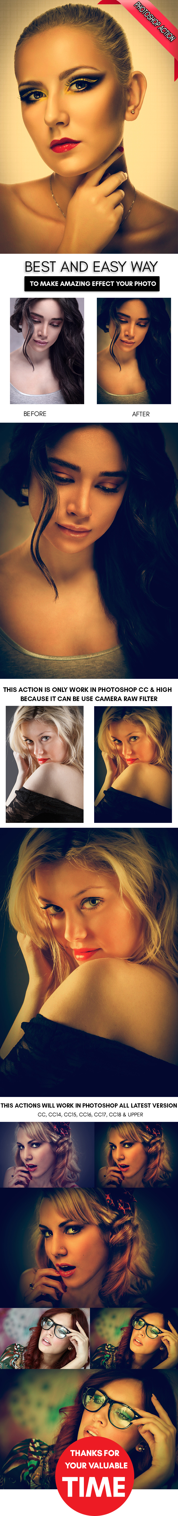 Vintage Look Color :: Photoshop Action - Photo Effects Actions