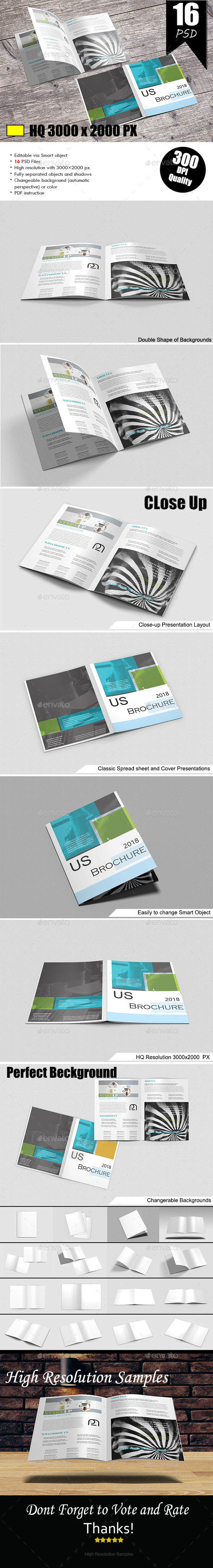 Us Letter Magazine Mock-Up - Brochures Print