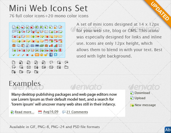 Mini Web Icons - Web Icons