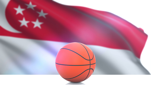Basketball with Singapore Flag, Motion Graphics | VideoHive