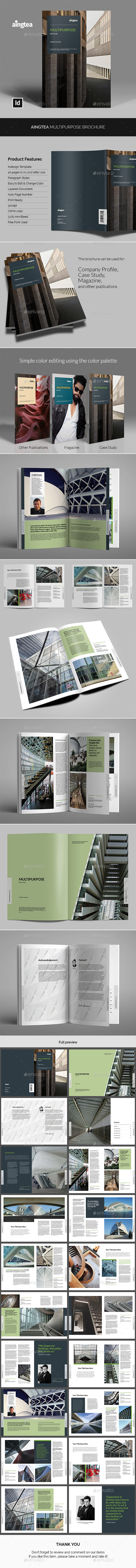 Aingtea Multipurpose Brochure - Informational Brochures