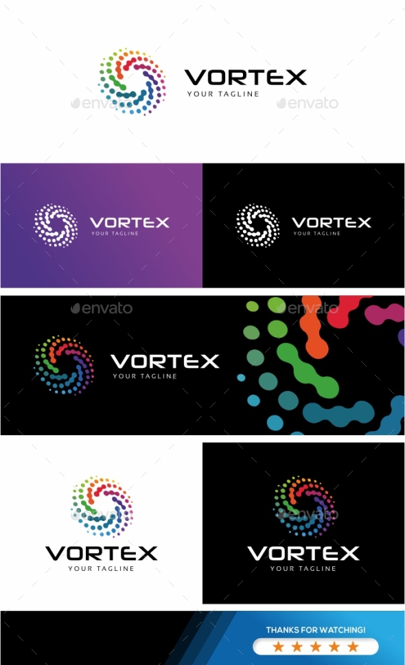 Vortex Logo Template - Vector Abstract