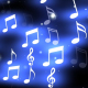 Neon White Music Notes - VideoHive Item for Sale
