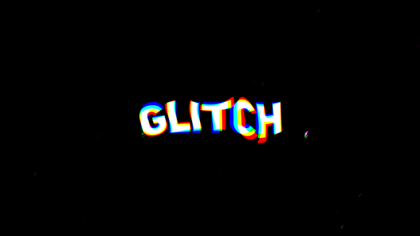 Fast Glitch Logo 4K