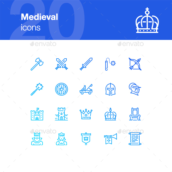 20 Medieval Icons - Miscellaneous Icons