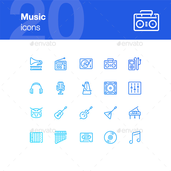 20 Music icons - Miscellaneous Icons